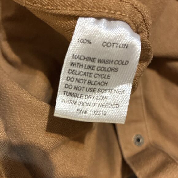 Howler Brothers Sawhorse Work Shirt Men's 2XL Snap Front Western Tan Longsleeve - Picture 9 of 9